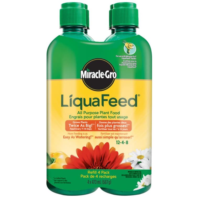 4 Pack Liquafeed Refills All Purpose Fertilizer