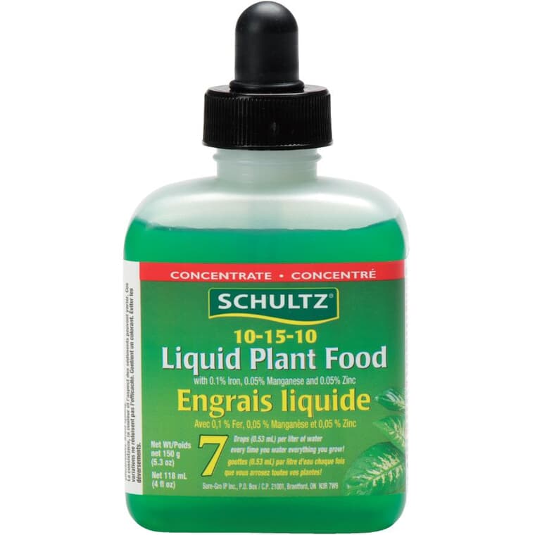 Engrais liquide pour plantes, 10-15-10, 118 ml