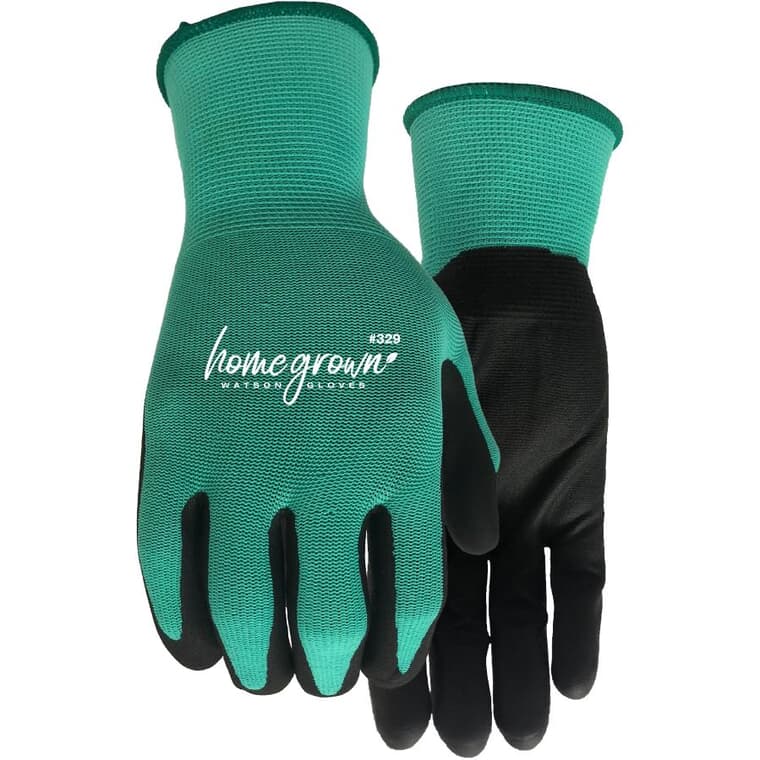 Ladies Jade Knit Garden Gloves - with Nitrile Coated Palms, Medium