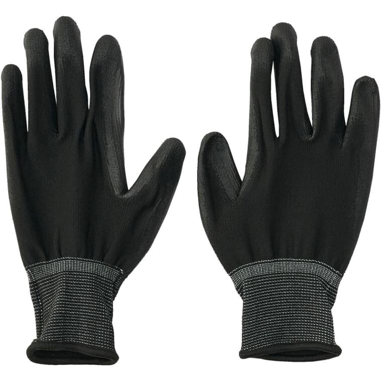 Polyurethane Coated Work Gloves - Small, 6 Pairs