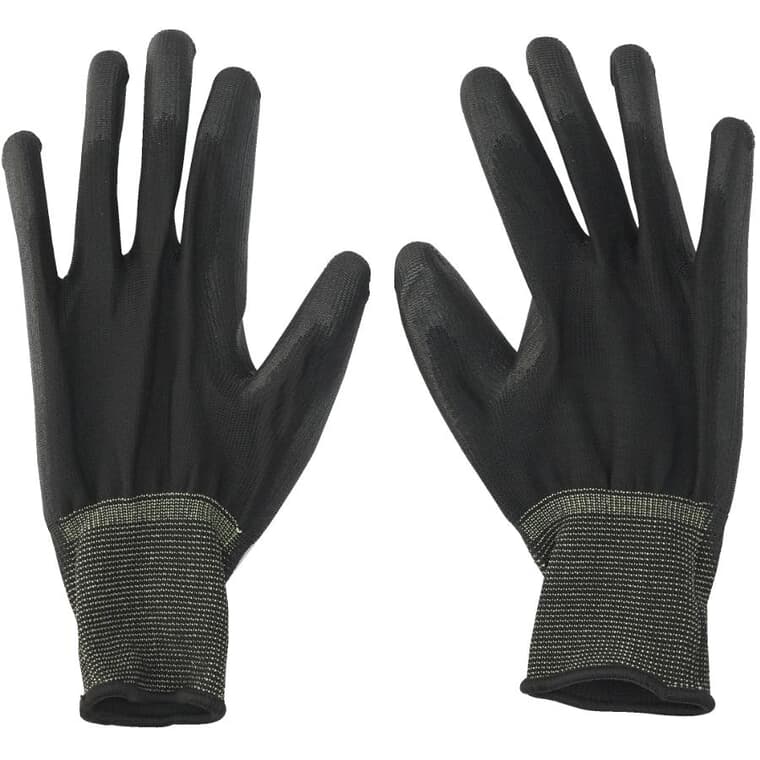 Polyurethane Coated Work Gloves - Extra Large, 6 Pairs
