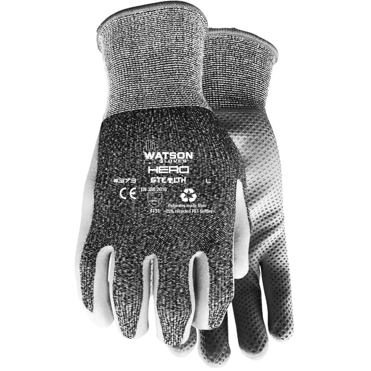 Men's Hero Garden Gloves - with Foam Nitrile Palms, Medium