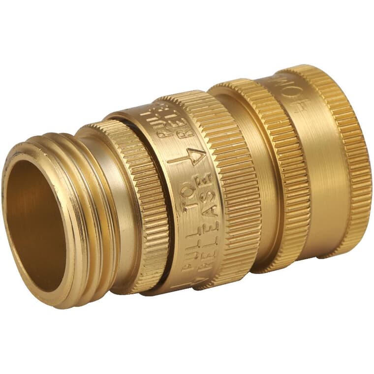 Aluminum Quick Hose Connector Set - with Brass Finish