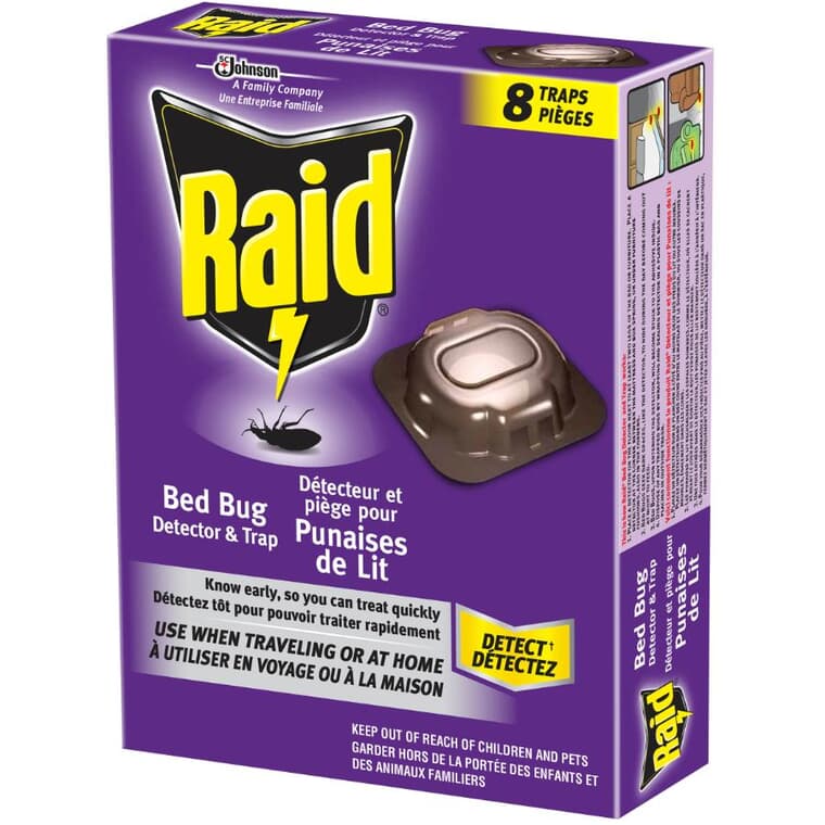 Bed Bug 2 in 1 Detector & Trap - 8 Pack