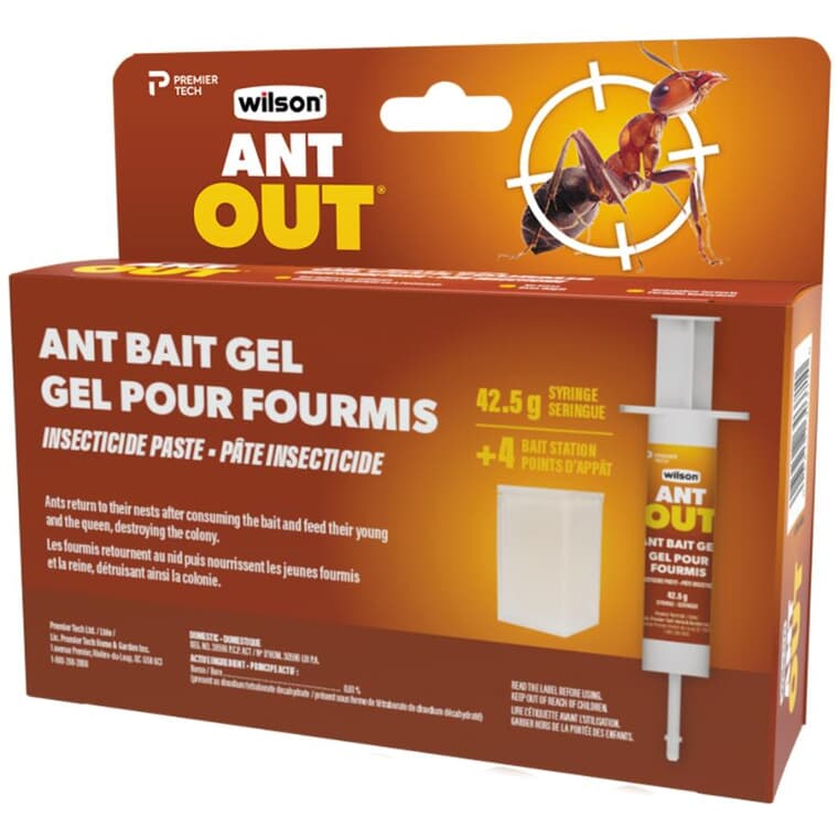 Nécessaire d'appât en gel AntOut pour fourmis avec seringue
