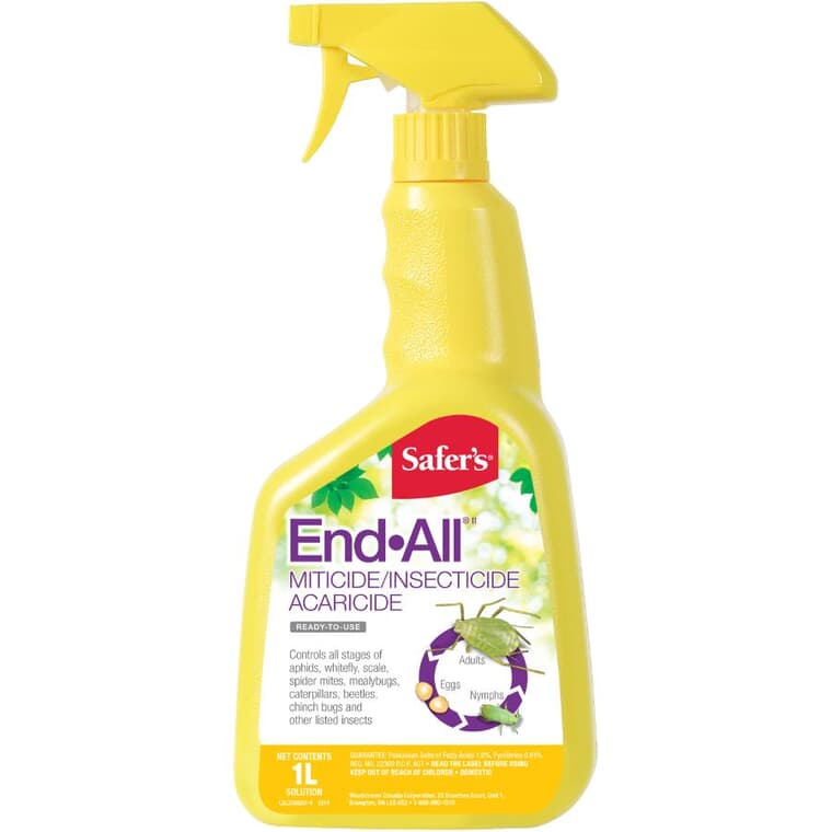 End-All Miticide / Insecticide / Acaricide Ready-to-Use Spray - 1 L