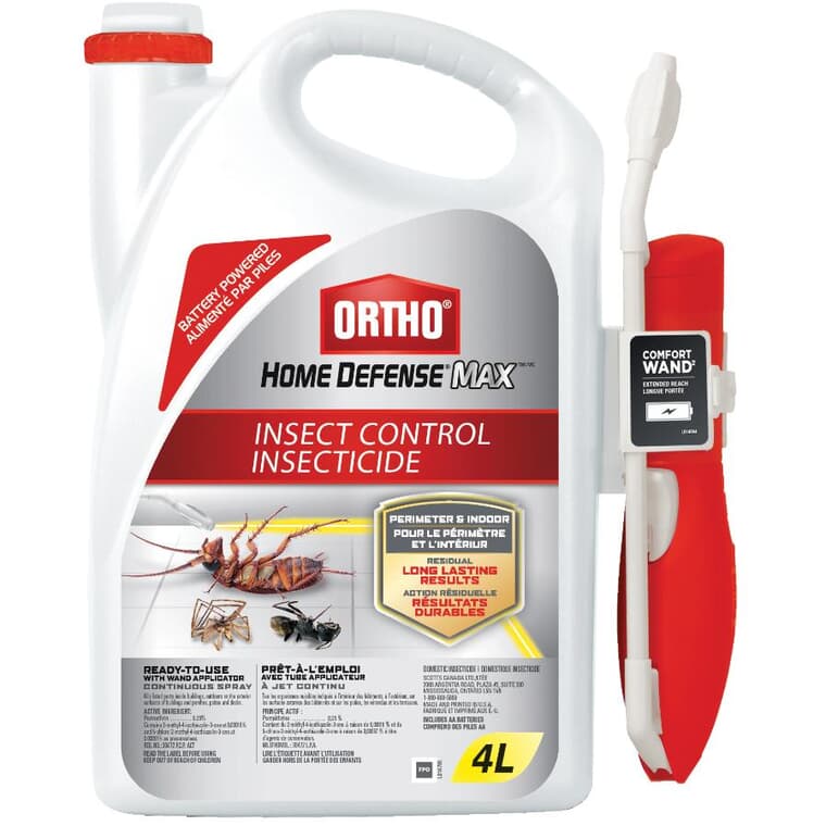 Home Defense MAX Insect Control - with Wand Applicator, 4 L