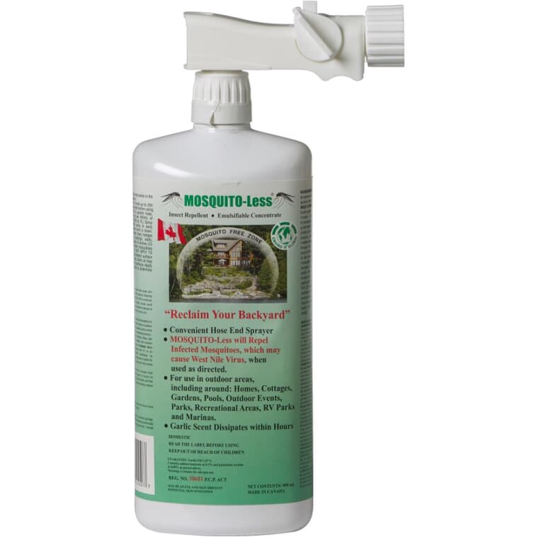 Mosquito Garlic Oil Spray - with Hose Sprayer + Ready-To-Use + 900 ml