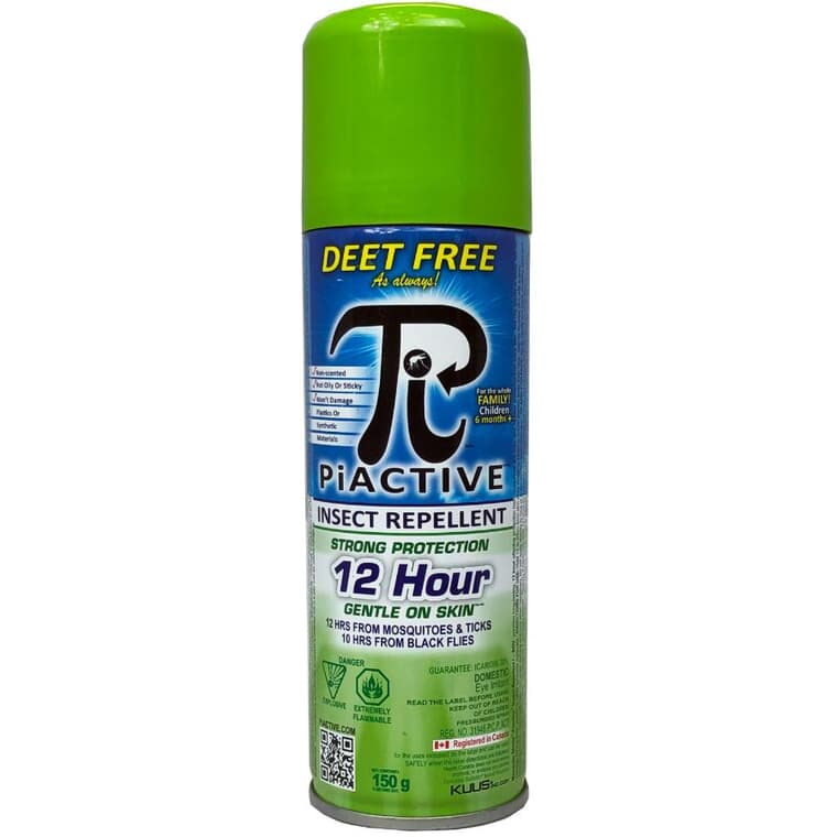 12-Hour Deet Free Aerosol Insect Repellent - 150 g