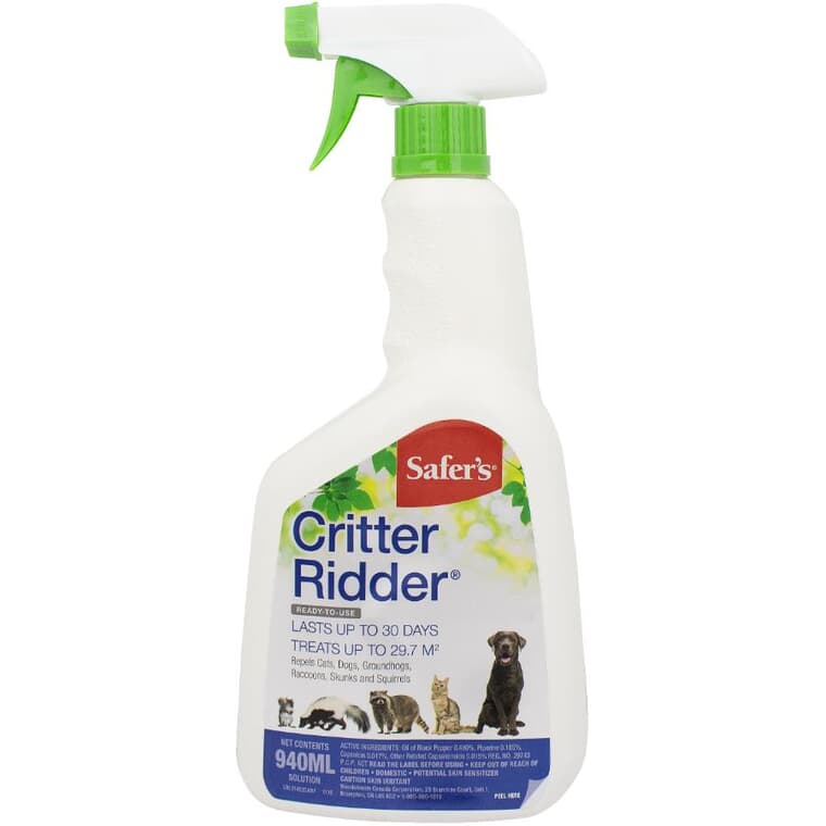 Critter Ridder Animal Repellent Ready-to-Use Spray - 940 ml