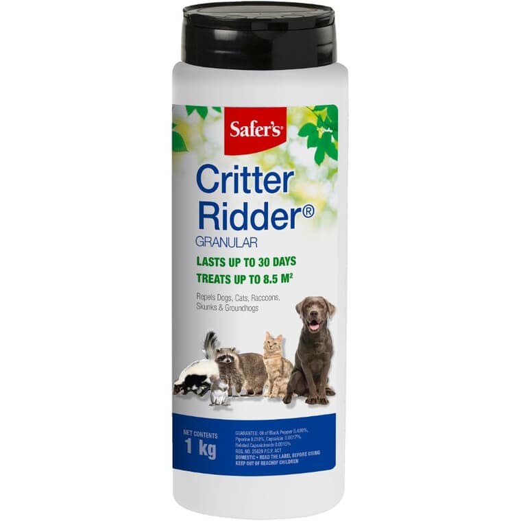 Répulsif pour animaux Critter Ridder non toxique, 1 kg