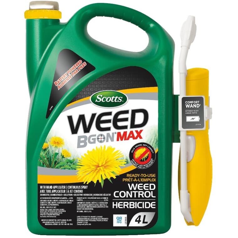 Weed B Gon Weed Control Herbicide - with Wand Applicator + Ready-To-Use + 4 L
