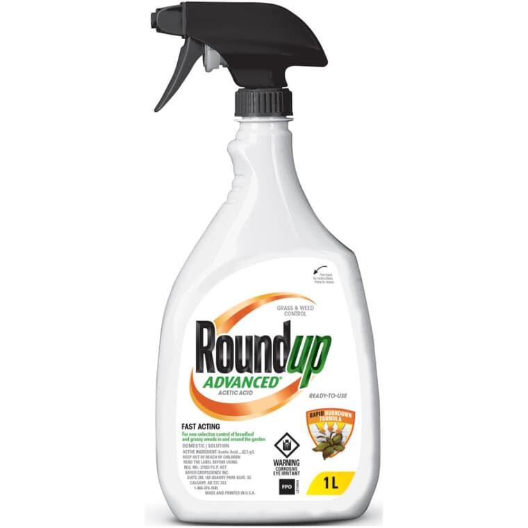 Advanced Grass and Weed Control Herbicide - Ready-To-Use, 1 L