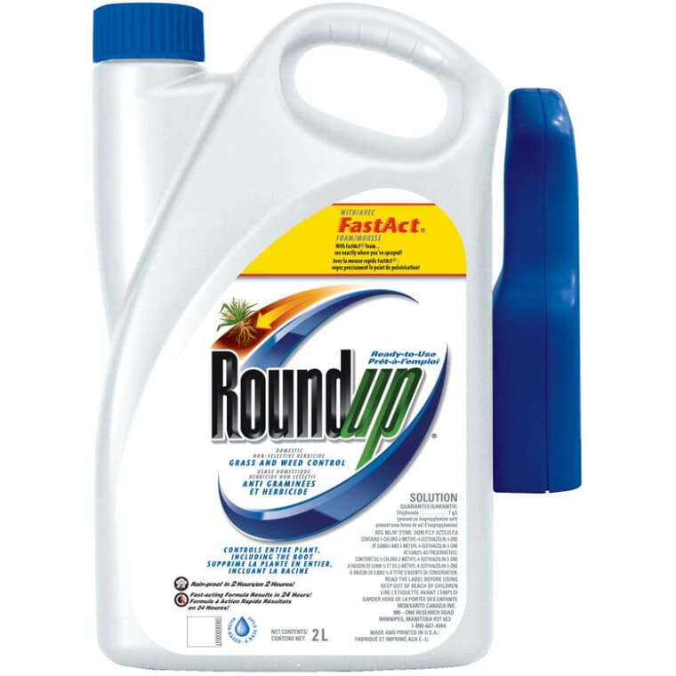 Landscape and Hard Surface Weed Control Herbicide - Ready-To-Use, 2 L