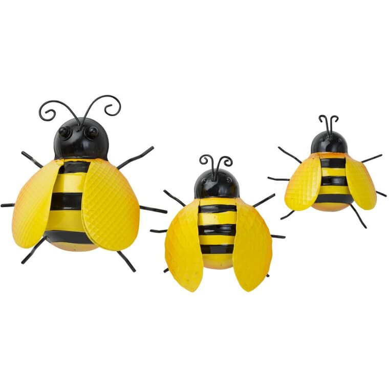 Bee's Wall Ornaments- 3 pack