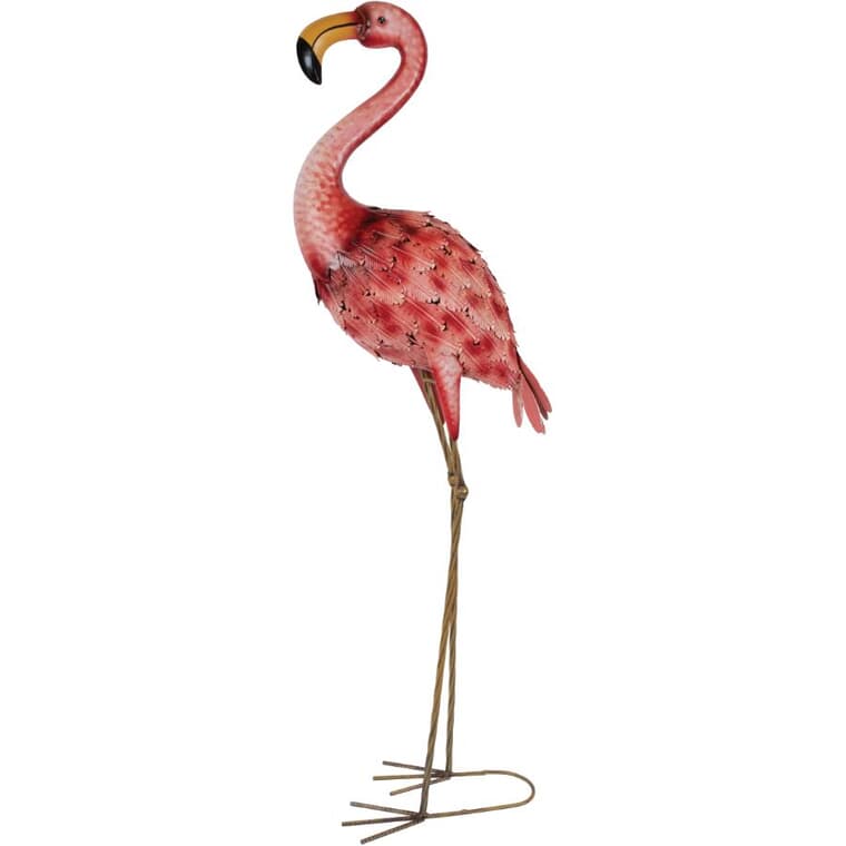 Metal Flamingo Lawn Ornament
