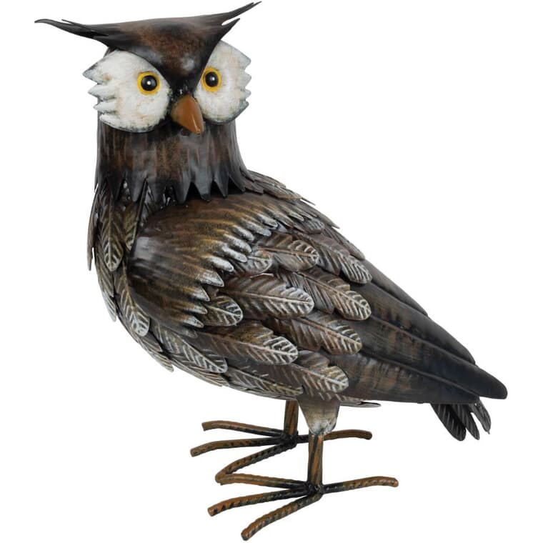 13" Metal Owl Lawn Ornament