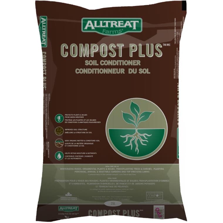 Amendement de sol Compost Plus, 25 L