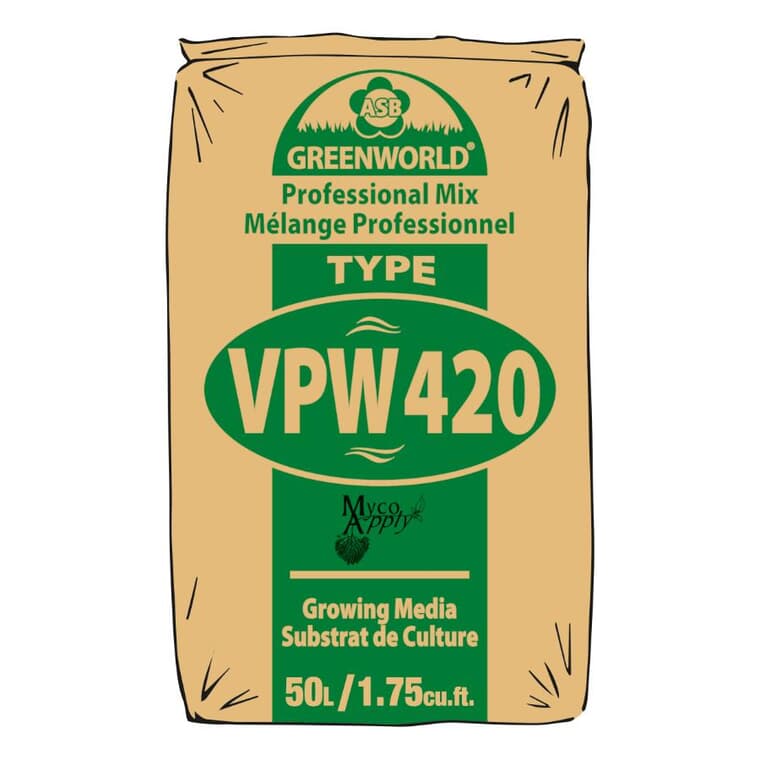 Terreau d'empotage, mélange professionnel VPW420, 50 L