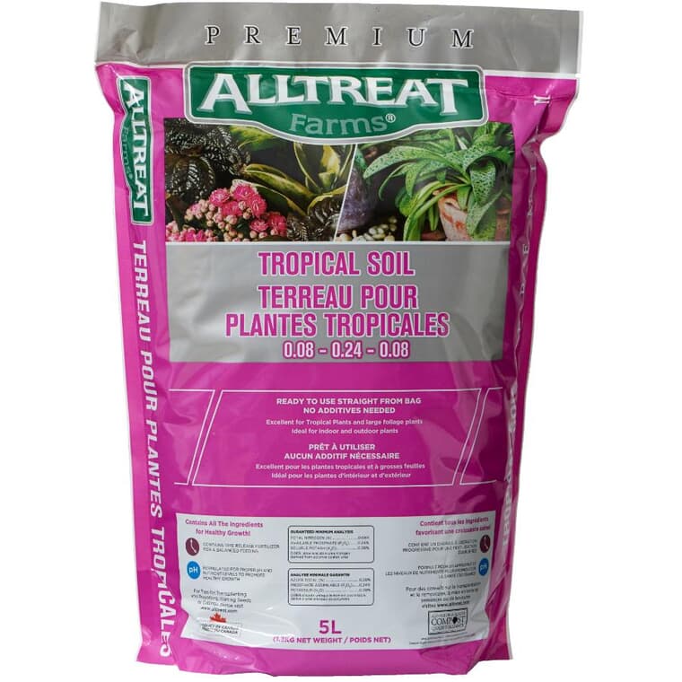 All Purpose Premium Tropical Plant Potting Soil Mix - 5 L