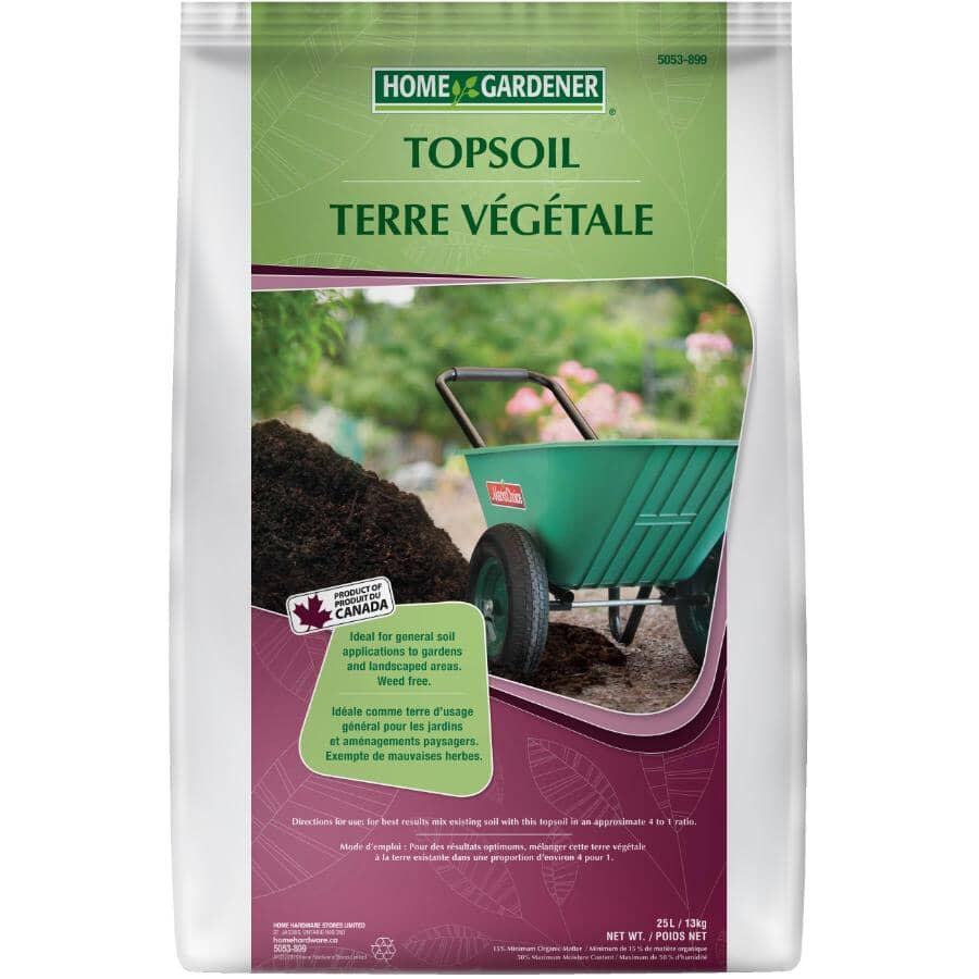 Home Gardener 25l Weed Free Top Soil Home Hardware