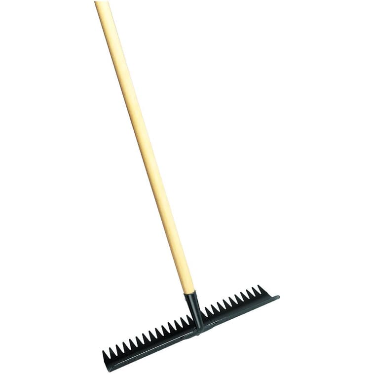 26 Tines Dandelion and Thatching Rake, with 60" Handle