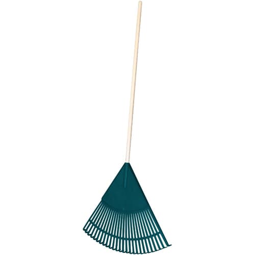 26 Tines 24" Poly Fan Rake - Green