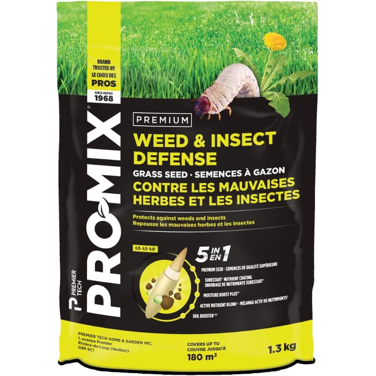 Premium Weed & Insect Defense Grass Seed - 1.3 kg