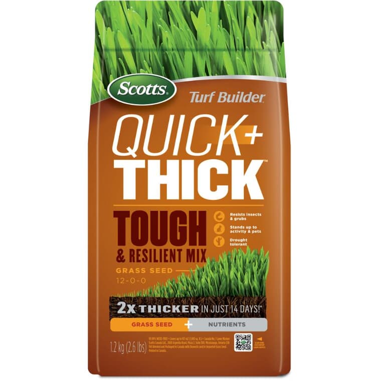 Turf Builder Quick + Thick Tough & Resilient Grass Seed Mix  - 1.2 kg