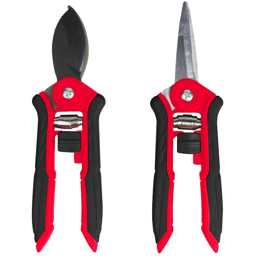 BENCHMARK 2 Piece Mini Bypass Pruner & Straight Pruner Set