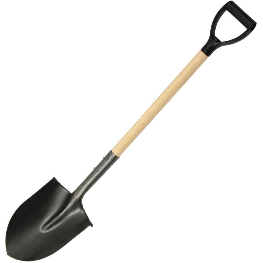 HOME GARDENER:44" Round Point D-Handle Shovel