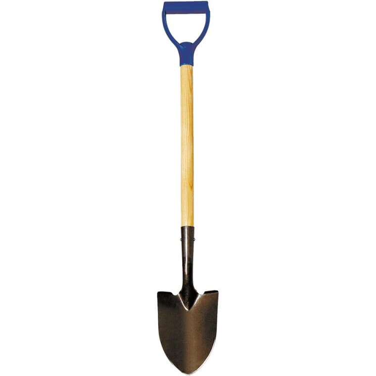 39" Round Point D-Handle Shovel with Small Point