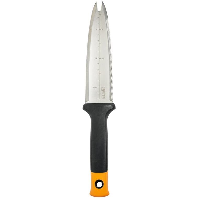 Couteau Hori Hori avec étui et lame en acier inoxydable de 7 po