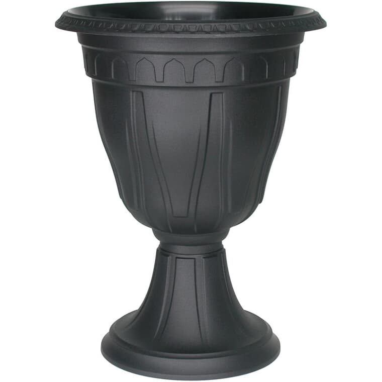 20" Black Plastic Azura Urn