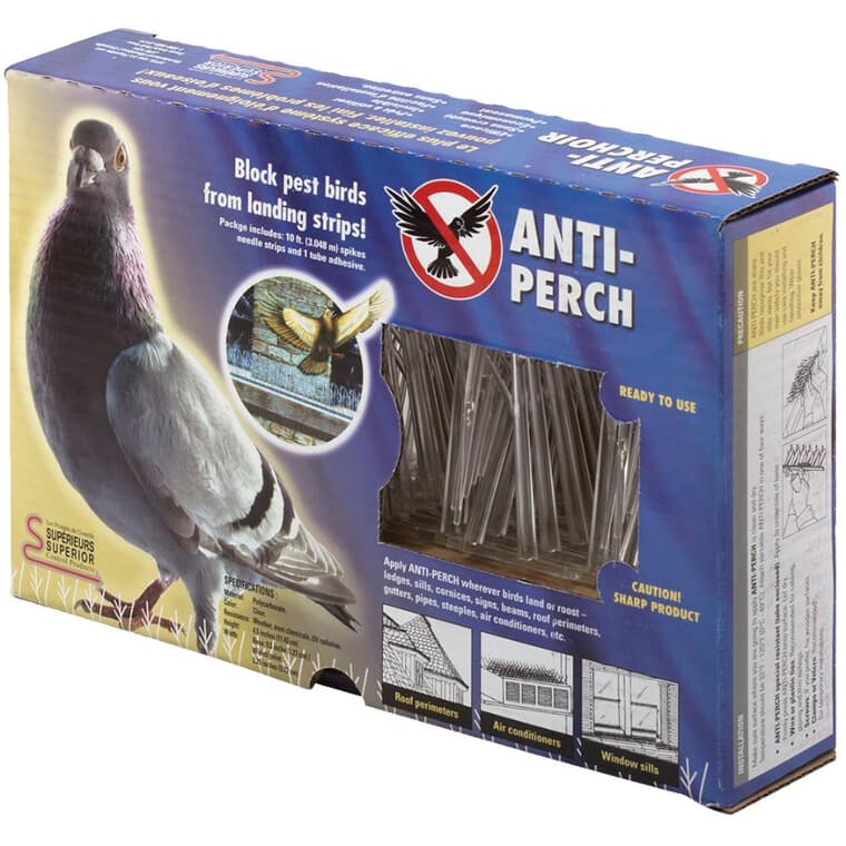 Répulsif en bandes anti-perchoir pour oiseaux