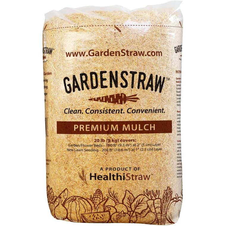 20lb Premium Garden Straw Mulch