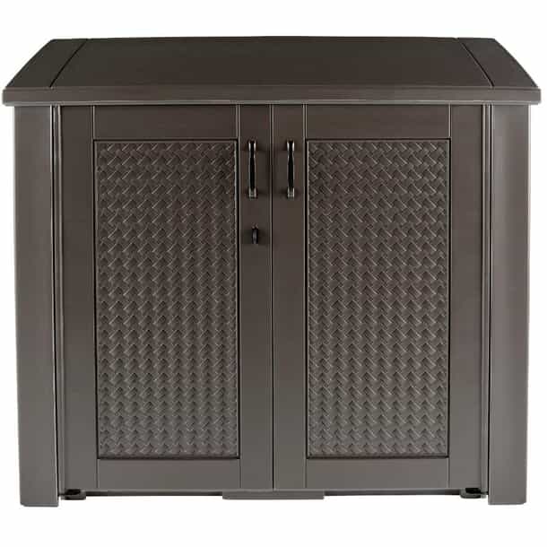 RUBBERMAID Ft Resin Wicker Storage Cabinet Home Hardware