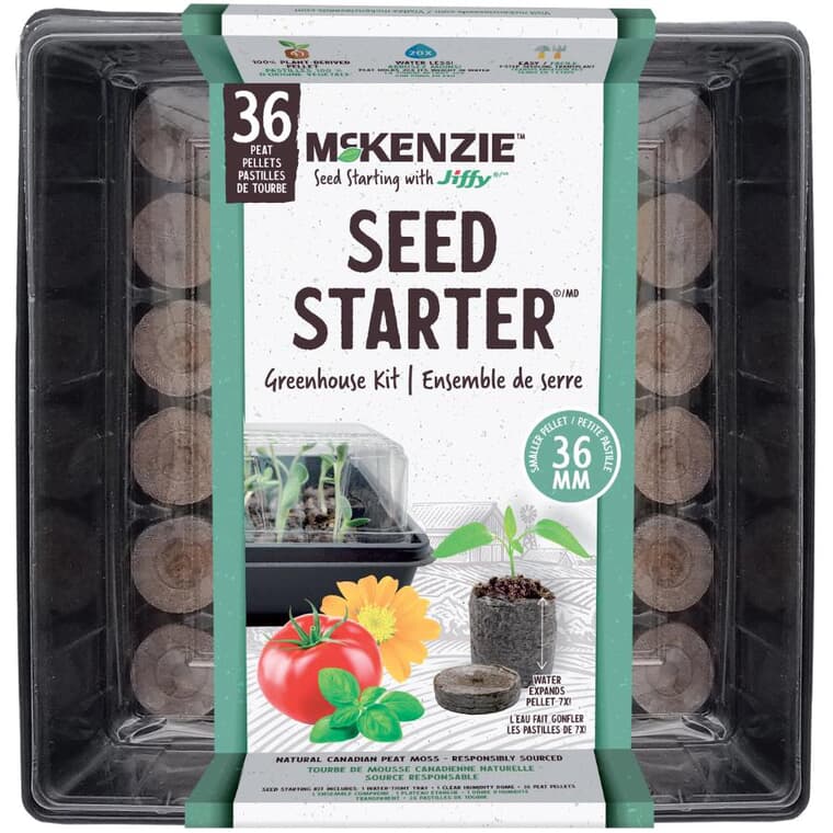 Seed Tray Starter Kit with 36 Peat Pellets