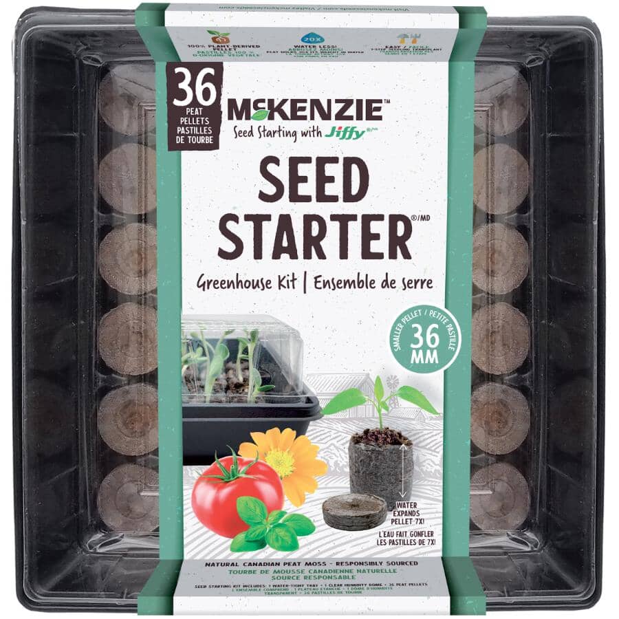 MCKENZIE Seed Tray Starter Kit with 36 Peat Pellets | Home Hardware