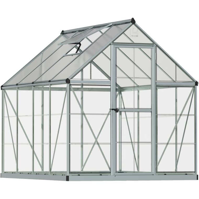 6' x 8' Silver Hybrid Greenhouse