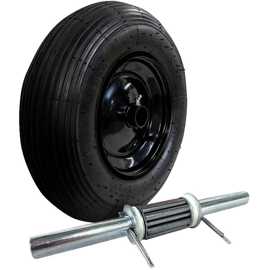 ERIE:8" Heavy Duty Wheelbarrow Wheel and Tire