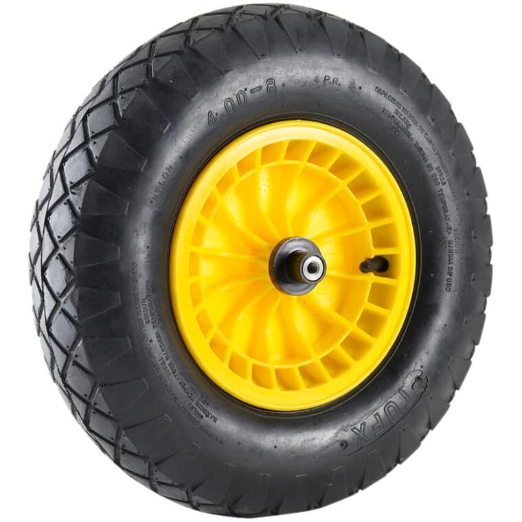 16" Wheelbarrow Wheel and Pneumatic Tire - for Tufx-Fort Wheelbarrows