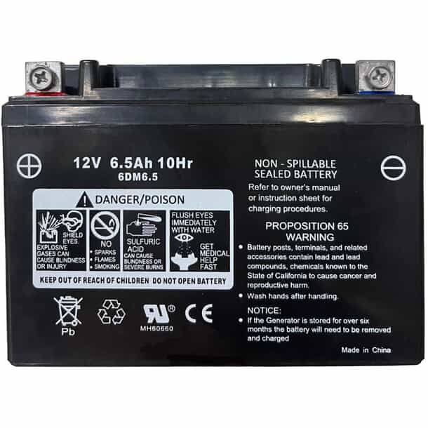 BENCHMARK Certified 6.5 Ah Replacement Battery for Generator | Home Hardware