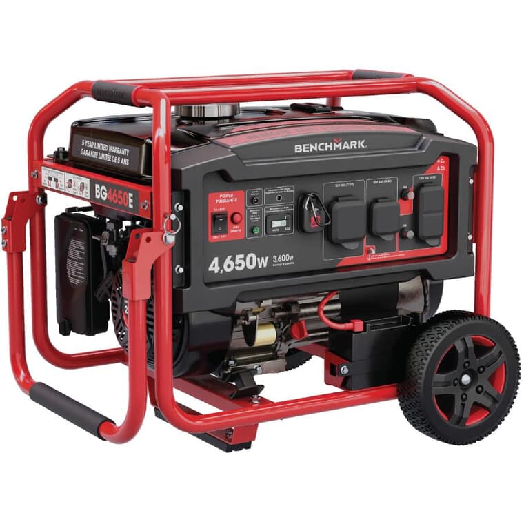 Portable Gas Generator - with Remote Start, 4650W 70-74dB