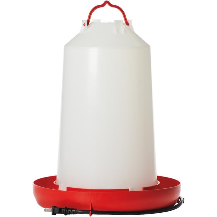 3 Gal Heated Electric Poultry Waterer