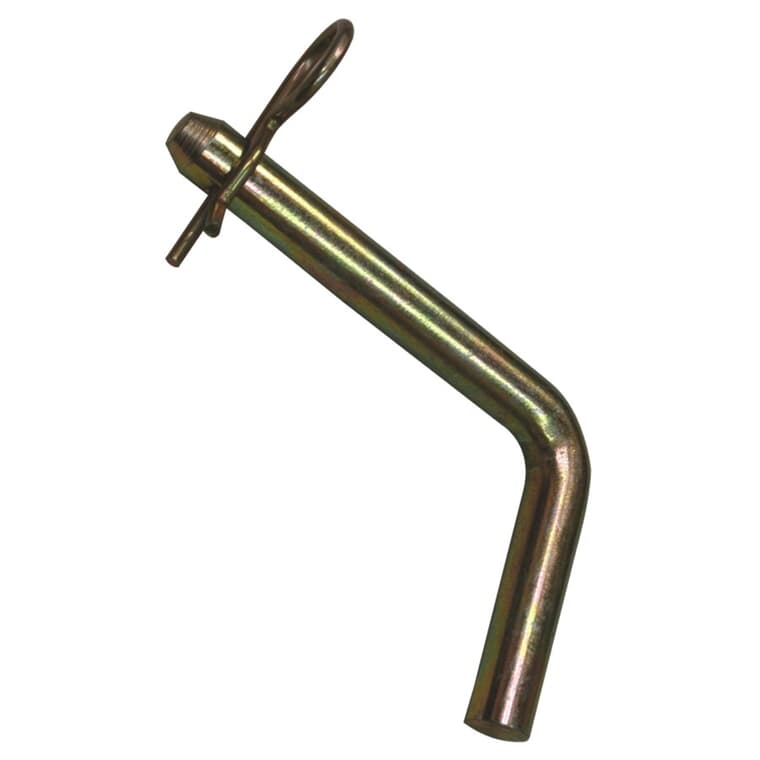 Bent Hitch Pin with Clip - 1/2" x 3"