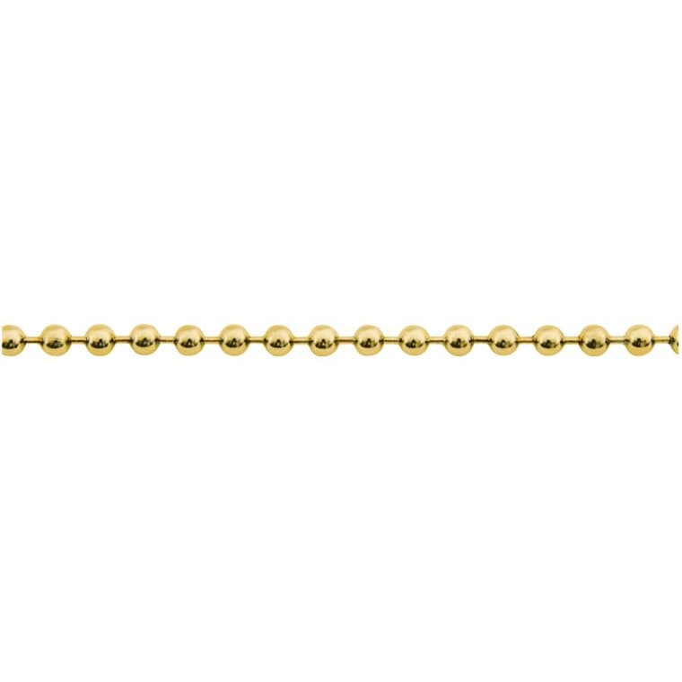 1' #6 Bead Chain - Brass