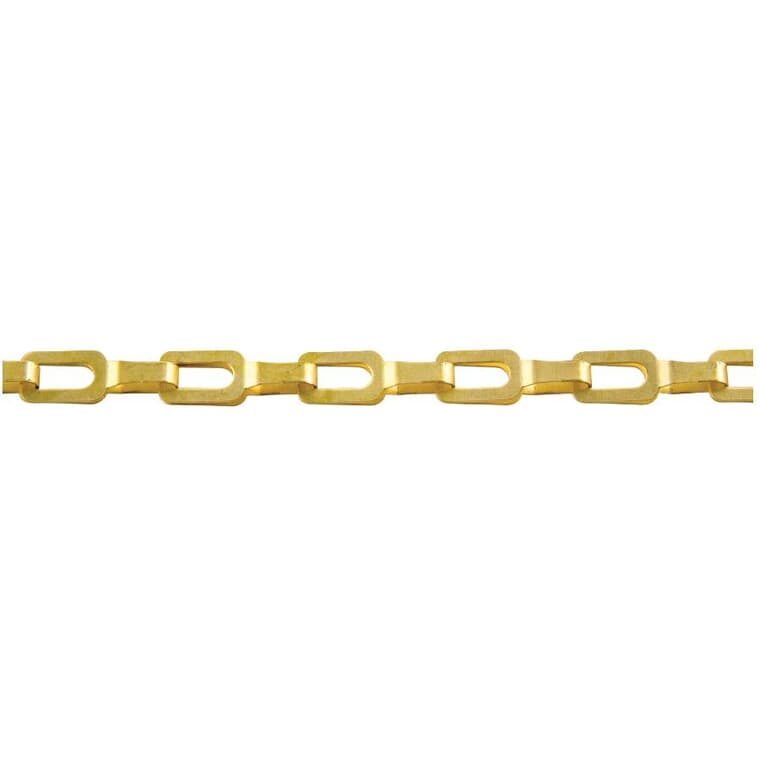 1' #1/0 Plumber Chain - Brass