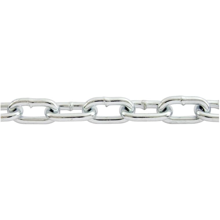 1' x 3/16" Grade 30 Coil Proof Chain - Zinc Plated