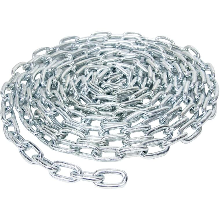 5/16" x 20' Grade 30 Coil Proof Chain - Zinc Plated